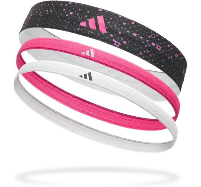 Жіночі Пов'язки на голову Adidas Hairbands (Graphic) 3pk Білий, Рожевий, Чорний One Size (ADAC-16160) Жіночі Пов'язки на голову Adidas Hairbands (Graphic) 3pk Білий, Рожевий, Чорний One Size (ADAC-16160)