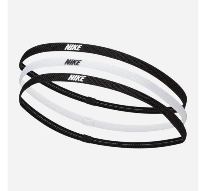 Пов'язка на голову Nike Headbands 2.0 3PK чорний, білий Уні One Size N.100.4529.036.OS