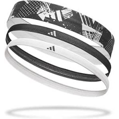 Жіночі Пов'язки на голову Adidas Hairbands (Graphic) 3pk Білий, Чорний One Size (ADAC-16161)