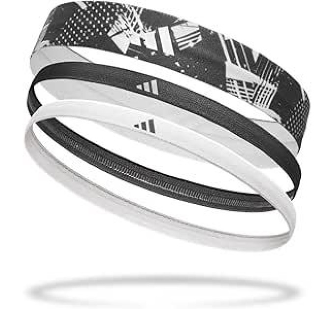 Жіночі Пов'язки на голову Adidas Hairbands (Graphic) 3pk Білий, Чорний One Size (ADAC-16161) Жіночі Пов'язки на голову Adidas Hairbands (Graphic) 3pk Білий, Чорний One Size (ADAC-16161)