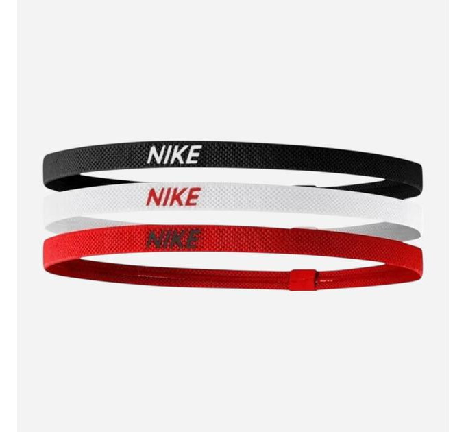 Пов'язка на голову Nike Headbands 2.0 3PK чорний, білий, червоний Уні One Size N.100.4529.083.OS
