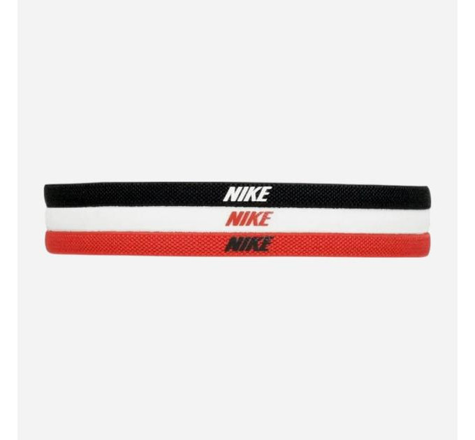 Пов'язка на голову Nike Headbands 2.0 3PK чорний, білий, червоний Уні One Size N.100.4529.083.OS