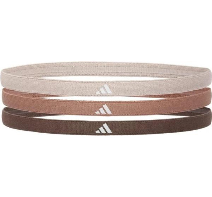 Пов'язки на голову Adidas Hairbands 3pk Коричневий, Бежевий One Size (ADAC-16205)