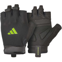 Рукавички для тренінгу Adidas Essential Training Gloves чорний, зелений Уні M ADGB-15002GN M