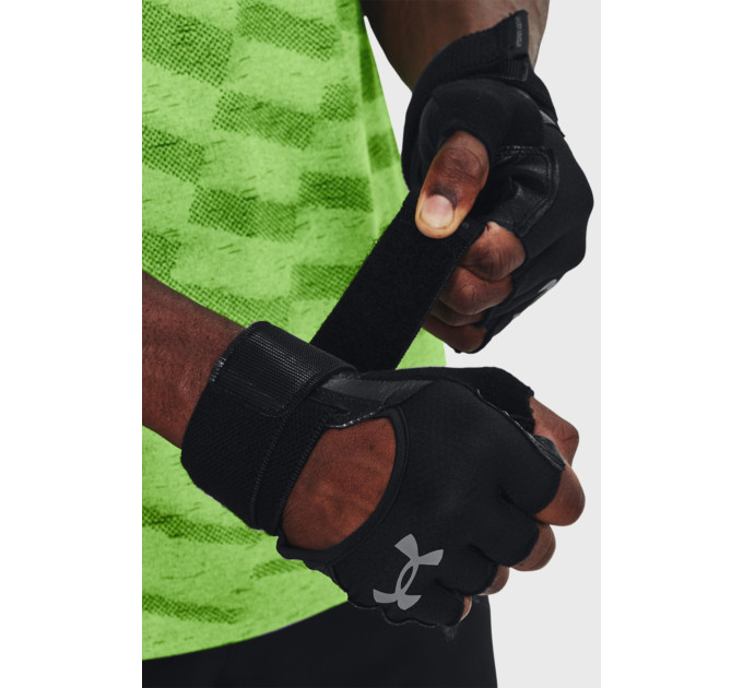 Чоловічі Рукавички для тренувань UA M's Weightlifting Gloves Чорний S (1369830-001 S)