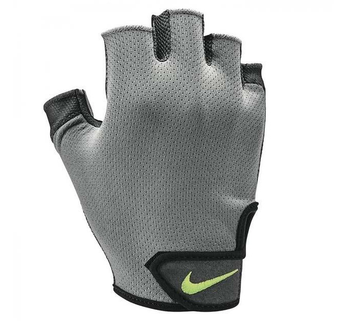 Рукавички чоловічі для тренінгу Nike M ESSENTIAL FG Сірий, Чорний XL (N.LG.C5.044.XL)