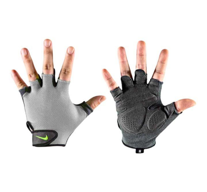 Рукавички чоловічі для тренінгу Nike M ESSENTIAL FG Сірий, Чорний XL (N.LG.C5.044.XL)