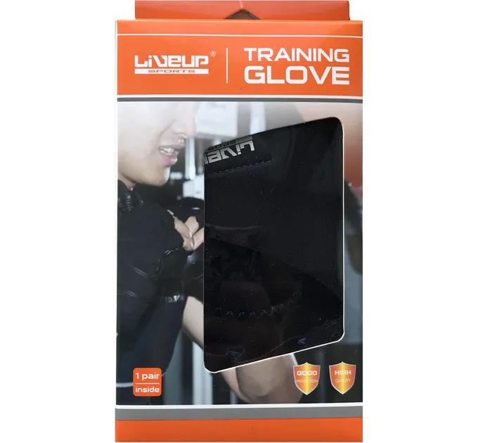 Рукавички для тренувань LiveUP TRAINING GLOVES чорний L/XL LS3059-L/XL Рукавички для тренувань LiveUP TRAINING GLOVES чорний L/XL LS3059-L/XL