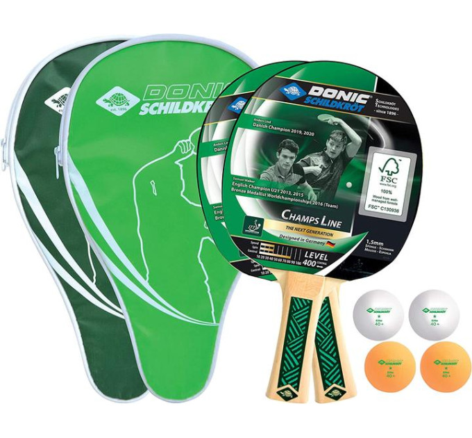 Набір для пінг-понгу Donic Champs 400 cover set 788498 Набір для пінг-понгу Donic Champs 400 cover set 788498