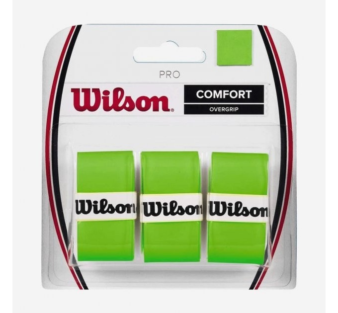 Обмотка Wilson pro overgrip blade green 3pack WRZ470810