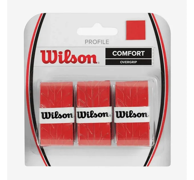 Обмотка Wilson profile overgrip RD 3pack Червоний (WRZ4025RD)