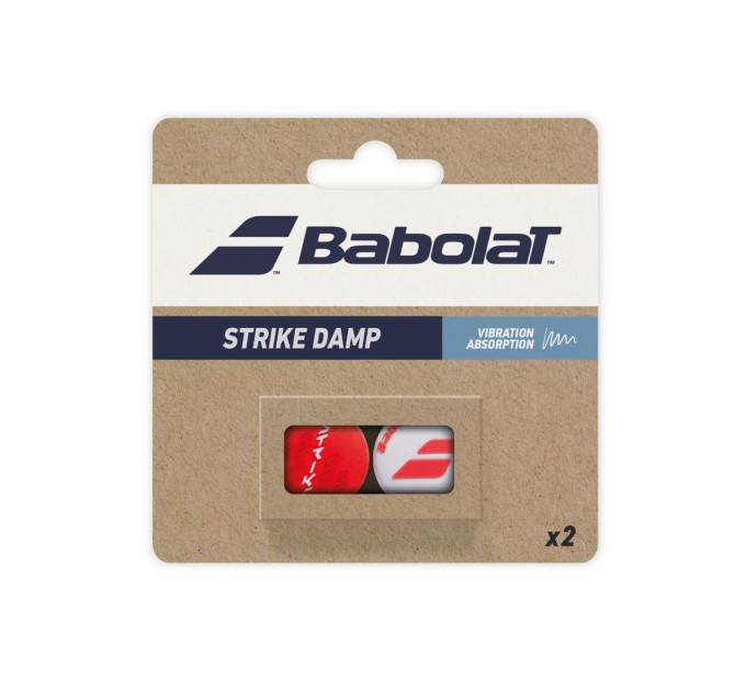 Віброгасник Babolat Strike Damp 2 Червоний Білий (700125-100)
