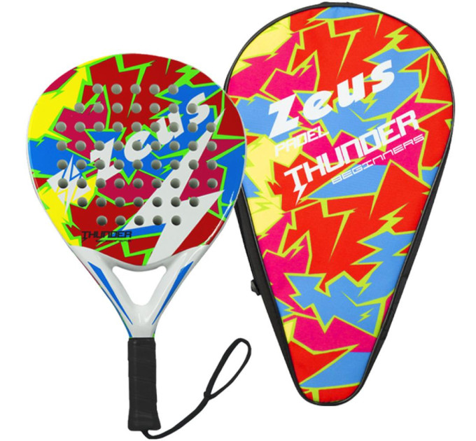 Ракетка для падел тенісу Zeus Racchetta Thunder beginners ne/bi with cover Z01937