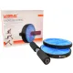 Ролик для преса LiveUP EXERCISE WHEEL чорний, сірий 18см LS3160B