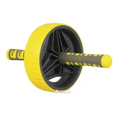 Ролик для пресу LiveUP EXERCISE WHEEL жовтий 19см LS3371