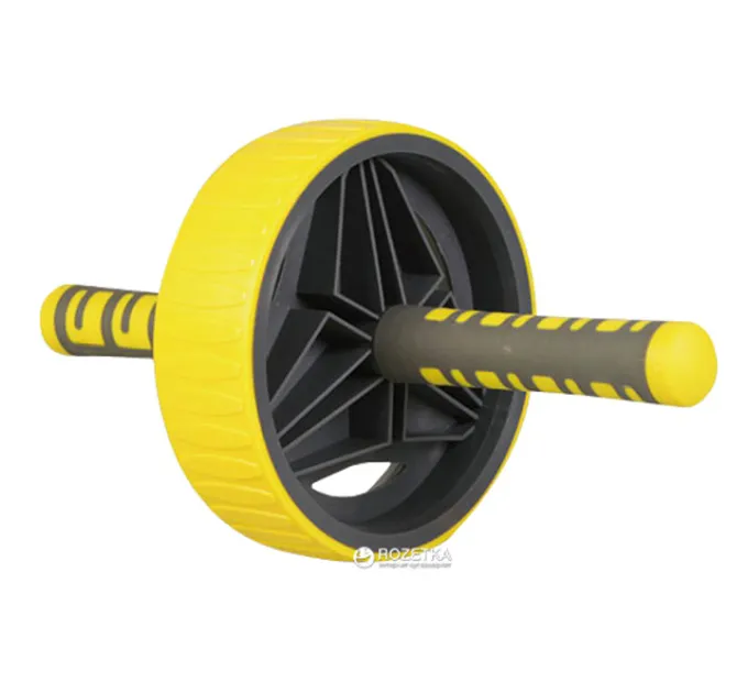 Ролик для пресу LiveUP EXERCISE WHEEL жовтий 19см LS3371 Ролик для пресу LiveUP EXERCISE WHEEL жовтий 19см LS3371
