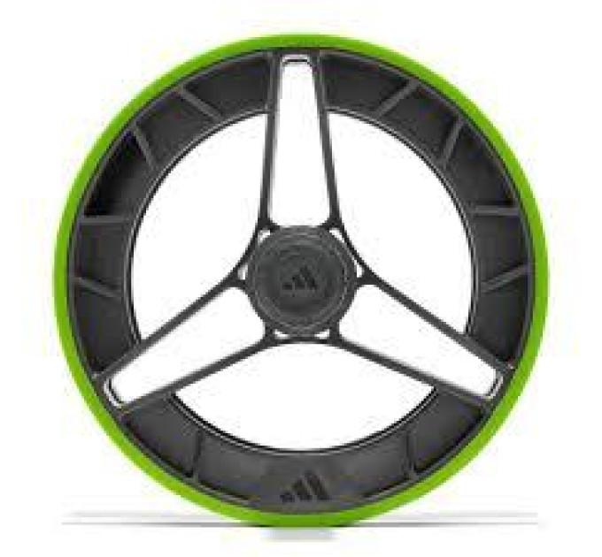 Ролик для пресу Adidas Performance Ab Wheel чорний, салатовий Уні OFSM ADAC-11407