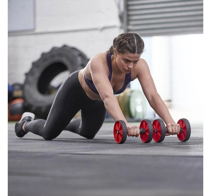 Ролики для пресу Adidas Core Rollers червоний Уні One Size ADAC-11604