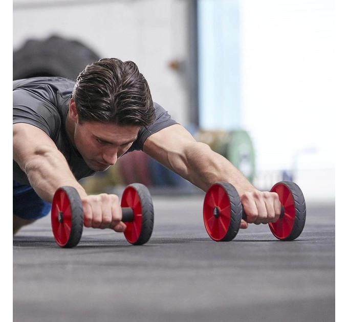 Ролики для пресу Adidas Core Rollers червоний Уні One Size ADAC-11604