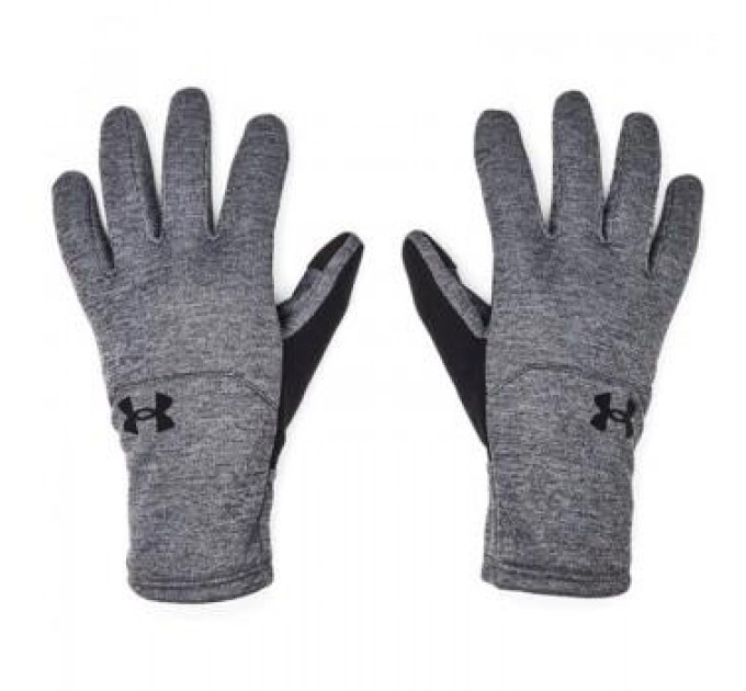 Рукавички UA Storm Fleece Gloves сірий, чорний Чол SM 1365958-025 SM Рукавички UA Storm Fleece Gloves сірий, чорний Чол SM 1365958-025 SM