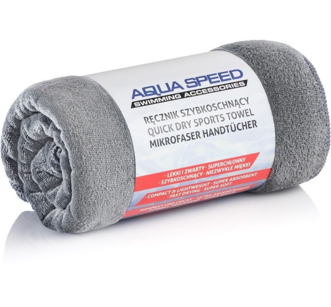 Рушник Aqua Speed DRY CORAL 9111 графіт Уні 50х100см 5908217691118 Рушник Aqua Speed DRY CORAL 9111 графіт Уні 50х100см 5908217691118