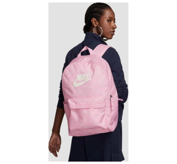Рюкзак Nike NK HERITAGE BKPK - SWOOSH DROP 25L Рожевий 43 х 30.5 х 15 см (HF6995-663)