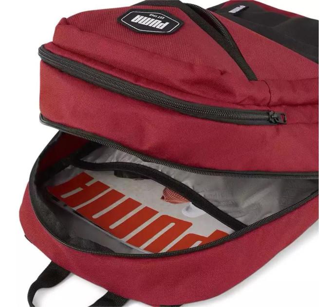 Рюкзак Puma Deck Backpack II 24,5L червоний, чорний Уні 47x30x16,5 см 090338-07