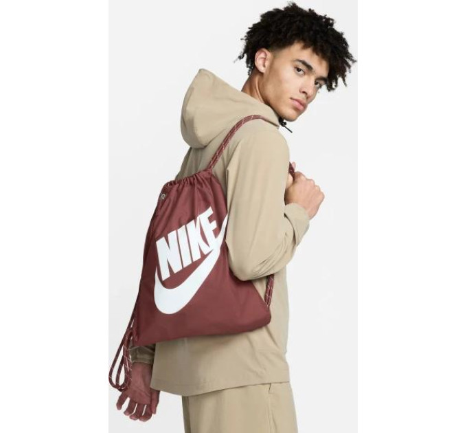Рюкзак-мішок Nike NK HERITAGE DRAWSTRING 13L бордовий Уні 33х43 см DC4245-231