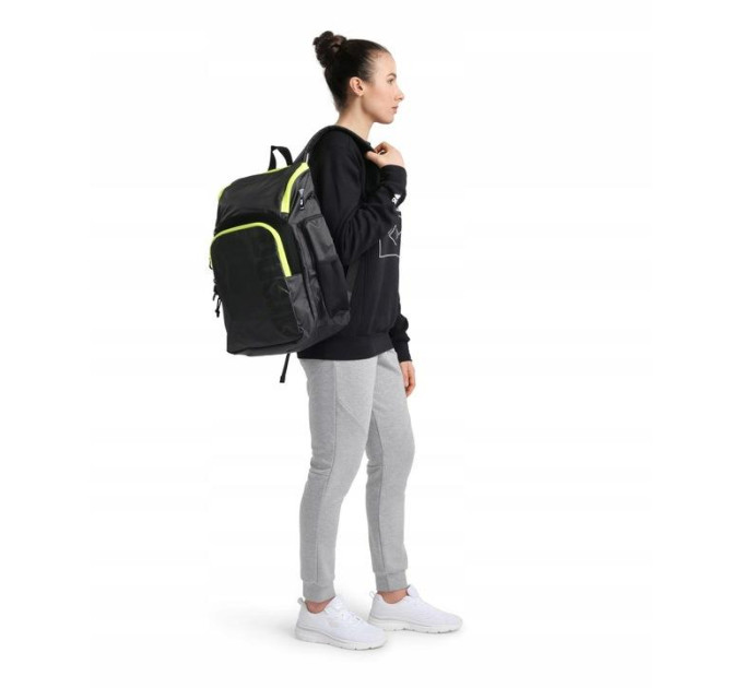 Рюкзак Arena BACKPACK 35L Чорний, Жовтий 46х30х23 см (005597-101)