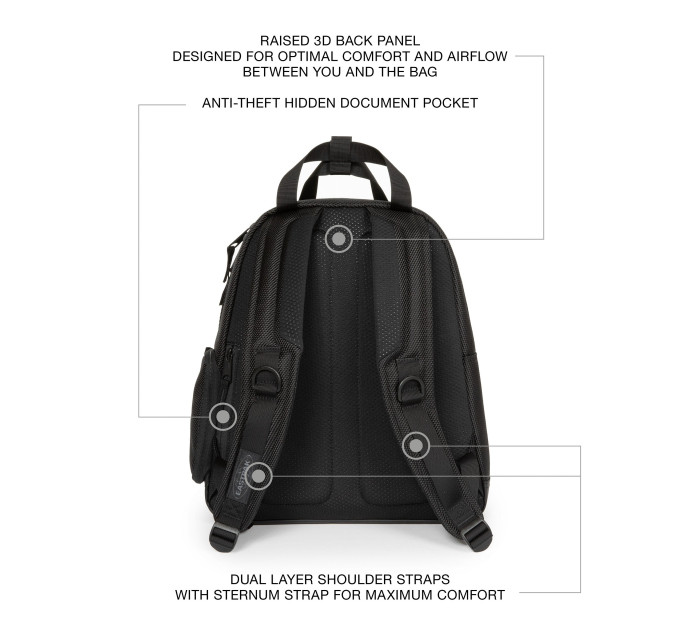 Рюкзак Eastpak TECUM W Чорний One size (7dEK0A5B9X80W One size)