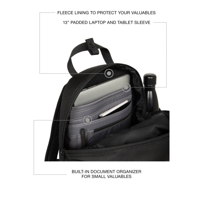 Рюкзак Eastpak TECUM W Чорний One size (7dEK0A5B9X80W One size)