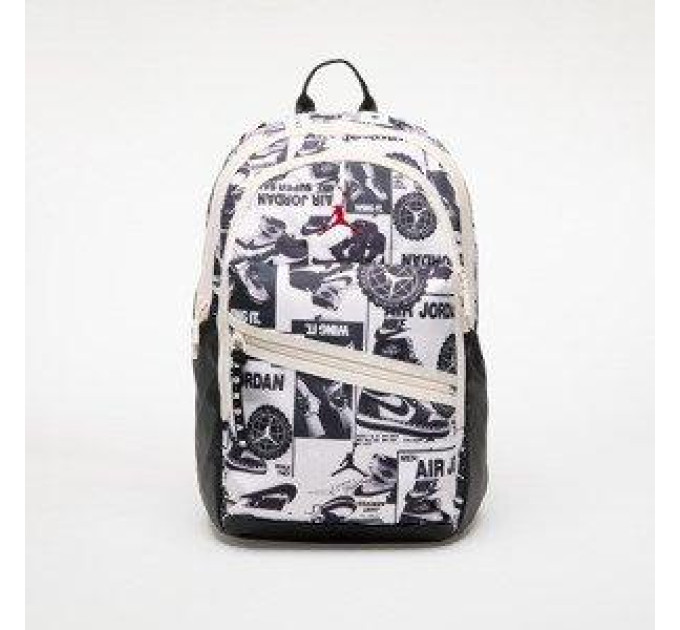 Рюкзак Nike Jordan JAM AIR PATROL BACKPACK 27L білий, чорний Чол 48 х 30 х 16 см MA0924-X27