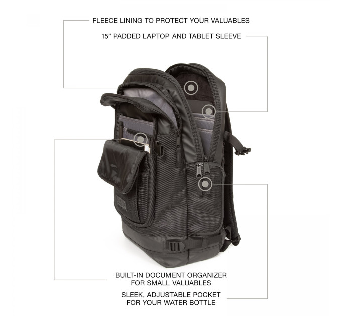 Рюкзак Eastpak Tecum L Чорний One size (7dEK00092D80W One size)