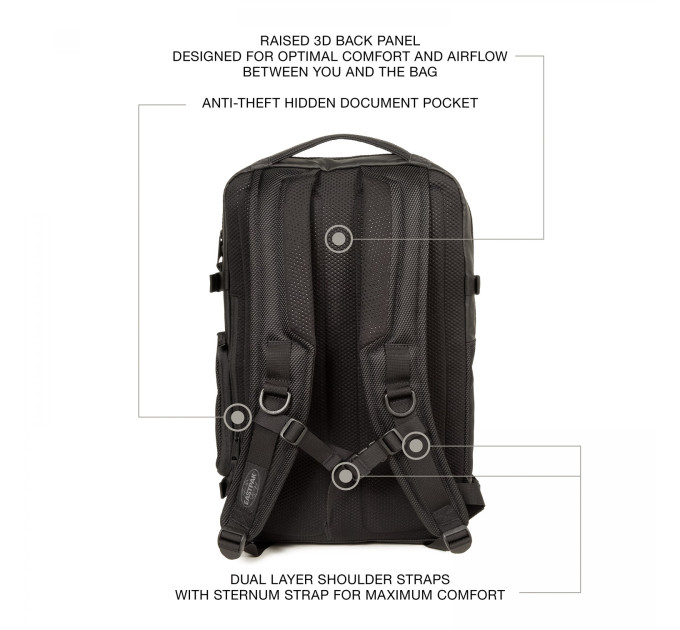 Рюкзак Eastpak Tecum L Чорний One size (7dEK00092D80W One size)