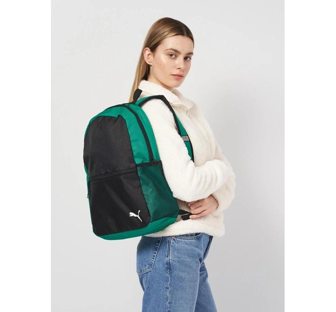 Рюкзак Puma teamGOAL Backpack Core 17L Чорний, Зелений Уні 28x14x43 см (090238-04)
