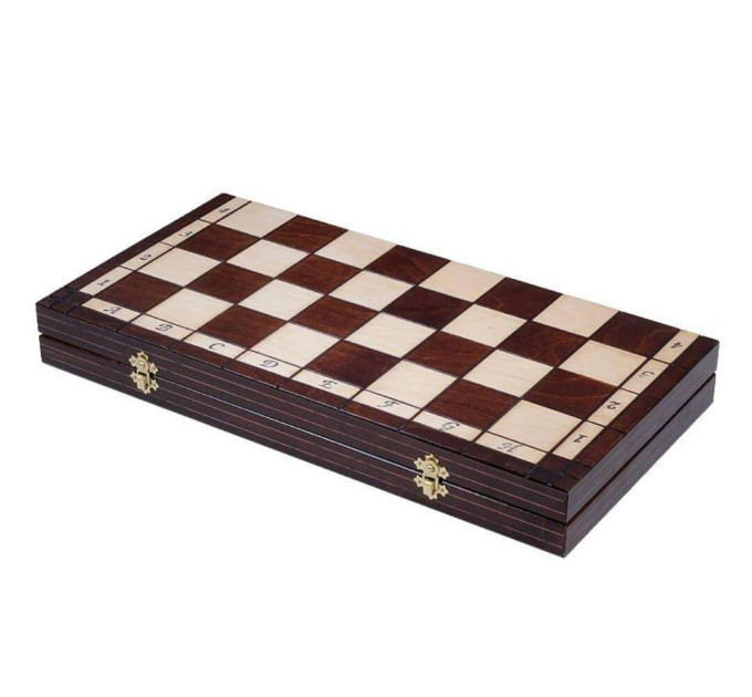 Шахи дерев'яні Королівські сувенірні інкрустовані 49,5 на 49,5 см Натуральне дерево MADON (136)