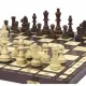 Елітні дерев'яні шахи турнірні з обтяжувачем для змагань подарункові 40,5 х 40,5 см Madon Jupiter (99)