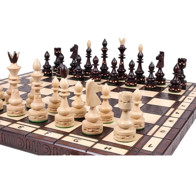 Великі шахи Індійські подарункові 54 на 54 см Натуральне дерево MADON INDYYSKIE (119)