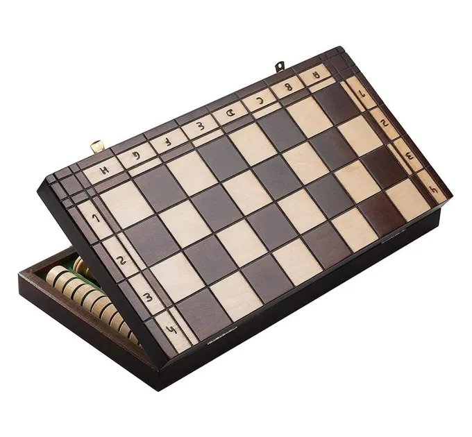 Набір шахи 2в1 дерев'яні комплект подарункові з натурального дерева на подарунок 50 на 50 MADON (165)