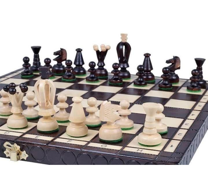 Шахи MADON Королівські середні чорний, бежевий Уні 35х35см арт 112 MD112