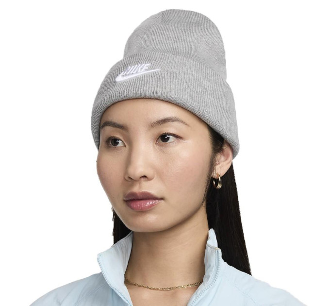 Шапка Nike U NK PEAK BEANIE TC FUT F24 Сірий One Size (7dHF0186-063)