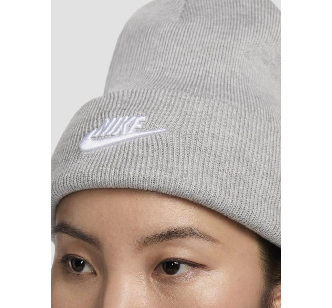 Шапка Nike U NK PEAK BEANIE TC FUT F24 Сірий One Size (7dHF0186-063)