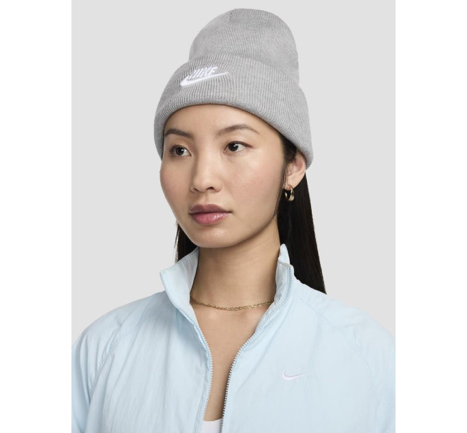 Шапка Nike U NK PEAK BEANIE TC FUT F24 Сірий One Size (7dHF0186-063)