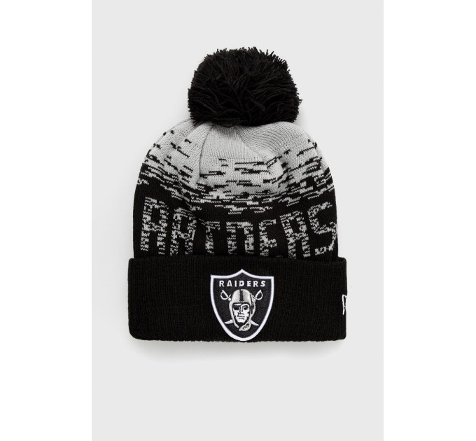 Шапка New Era NEW ERA NFL LAS VEGAS RAIDERS POM BEANIE HAT Різнокольоровий One Size (7d12122720)
