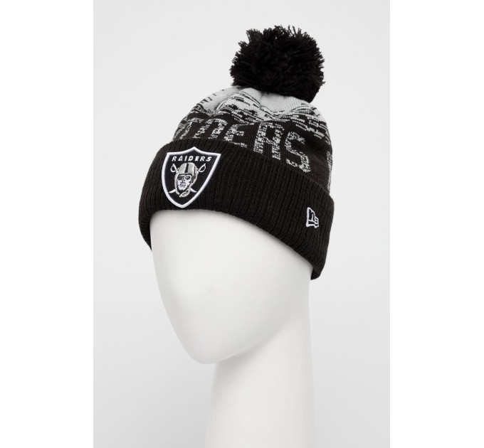 Шапка New Era NEW ERA NFL LAS VEGAS RAIDERS POM BEANIE HAT Різнокольоровий One Size (7d12122720)