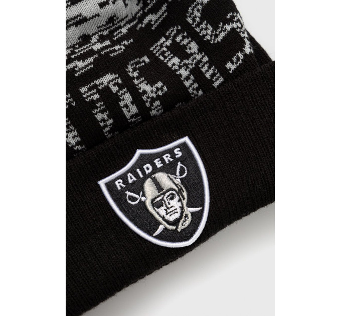 Шапка New Era NEW ERA NFL LAS VEGAS RAIDERS POM BEANIE HAT Різнокольоровий One Size (7d12122720)