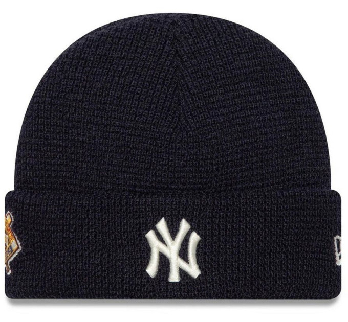 Шапка New Era SHORT BEANIE NYY Чорний One Size (7d60565437)