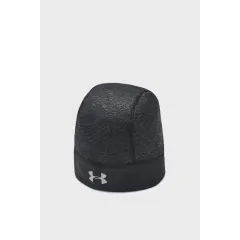 Шапка UA Storm Run Beanie Under Armour Чорний Сріблястий Жін UNI (1321355-001)