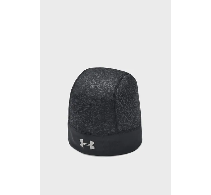 Шапка UA Storm Run Beanie Under Armour Чорний Сріблястий Жін UNI (1321355-001)