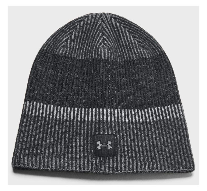 Шапка UA Launch Reflective Beanie чорний Уні OSFM 1386648-001